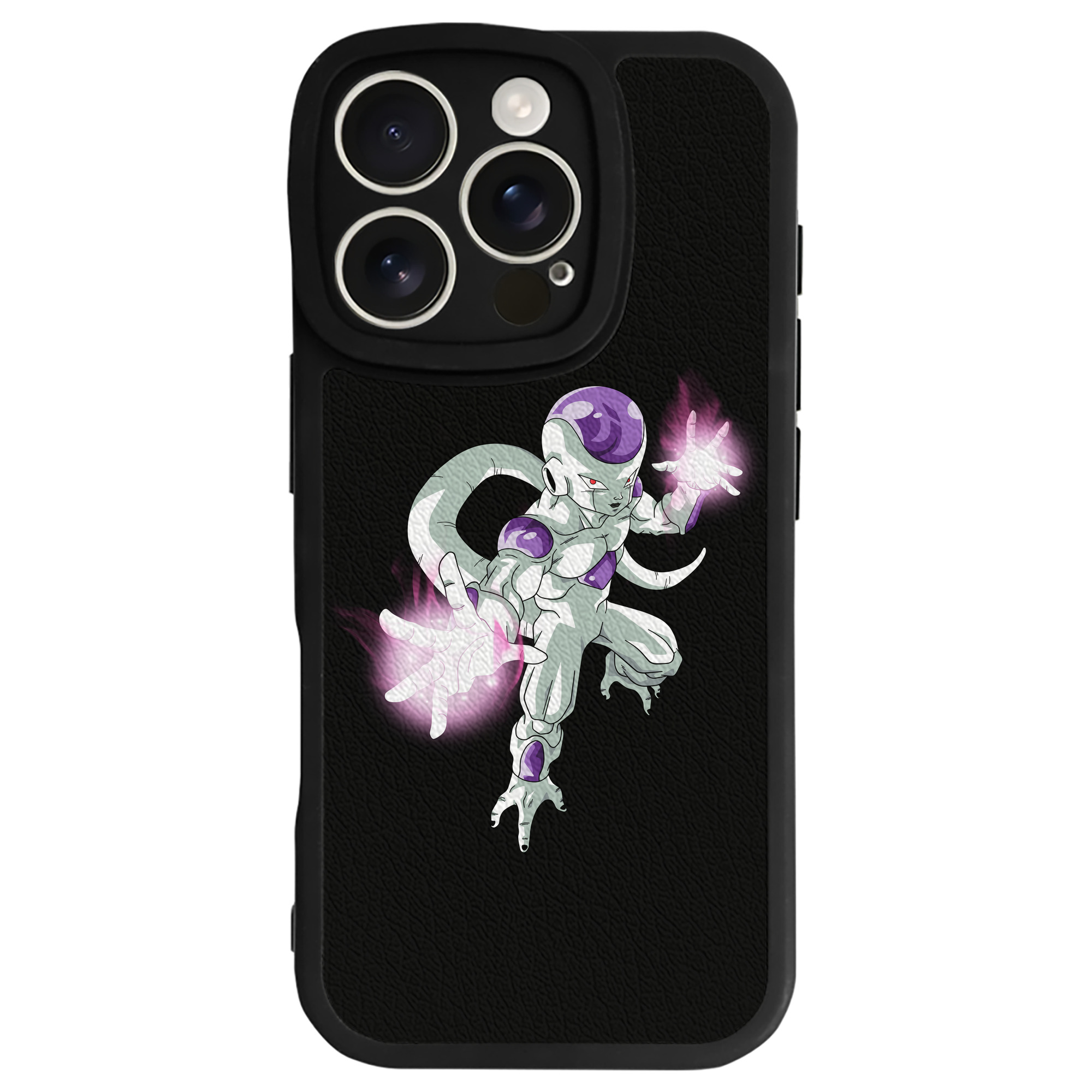 （画像用） ドラゴンボール フリーザ DRAGON BALL Frieza 【iPhone 16シリーズ対応】シリコンスマホケース（レザー調） 材質：シリコン